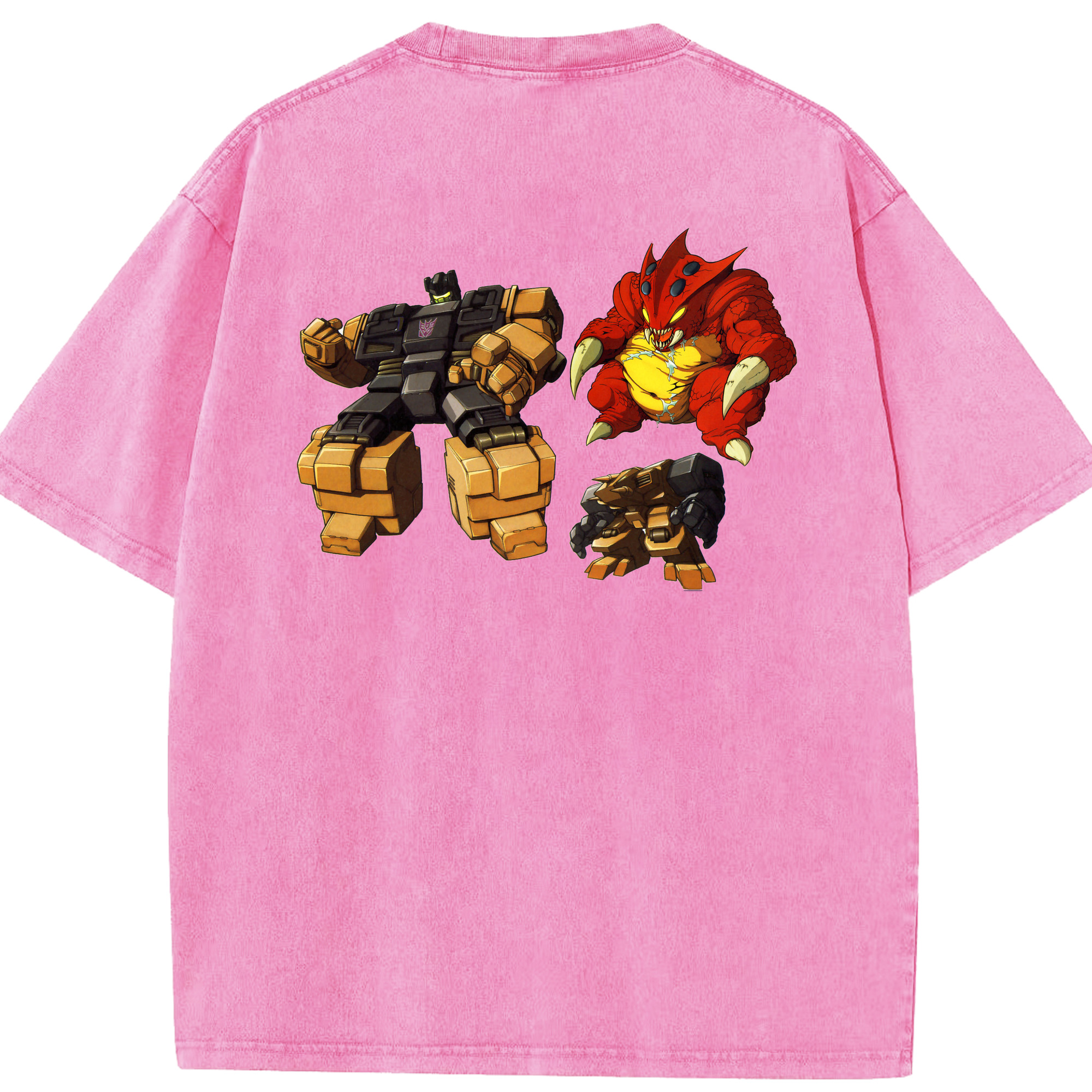 （画像用）  綿100% ヴィンテージ風 半袖Tシャツ（背面プリント）